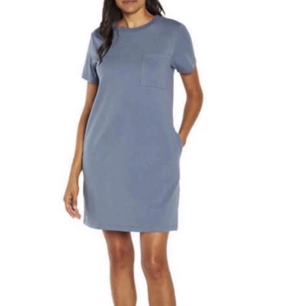 Banana Republic XXL Slate Blue Short Sleeve Dress